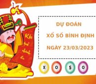 Soi cầu dự đoán xổ số Bình Định 23/3/2023 chính xác