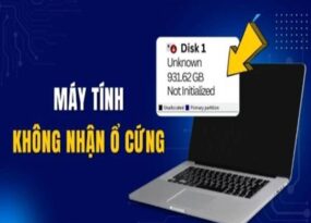 máy tính không nhận ổ cứng
