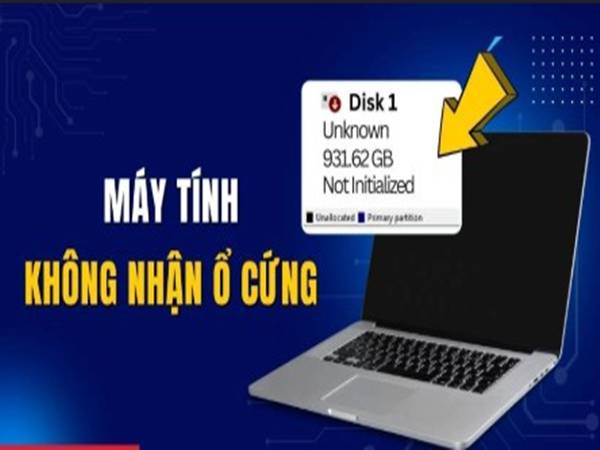 máy tính không nhận ổ cứng